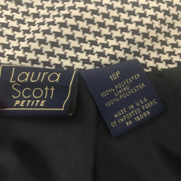 Pencil Skirt Petite Black and White Houndstooth - Picture 7 of 7